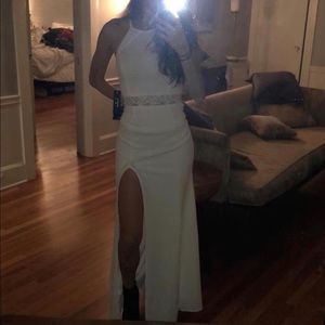 lulu’s long white gown